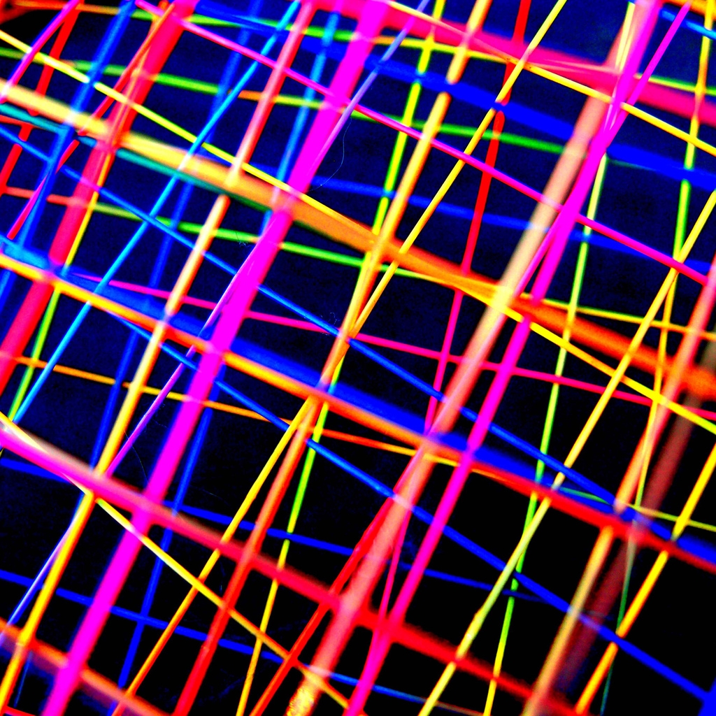 Abstract Colorful Lines  for 1024 x 1024 iPad resolution