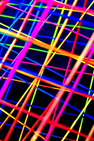Abstract Colorful Lines  for 320 x 480 iPhone resolution