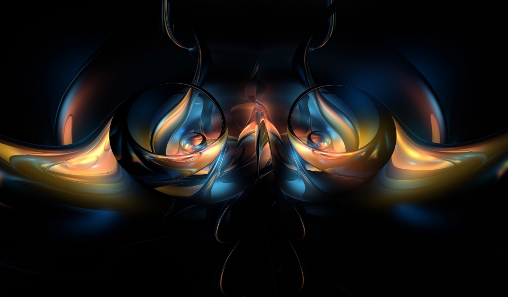 Abstract Forms for 1024 x 600 widescreen resolution