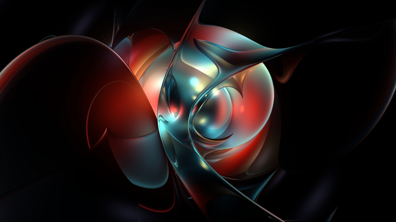 Abstract Geometric Shapes for 1366 x 768 HDTV resolution