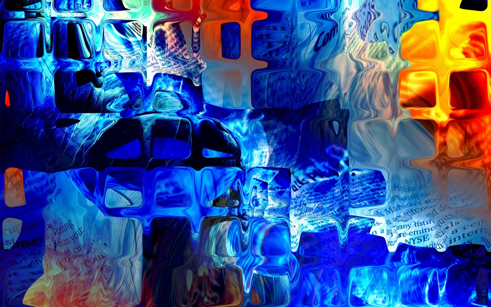 Abstract Glass Paint for 1680 x 1050 widescreen resolution