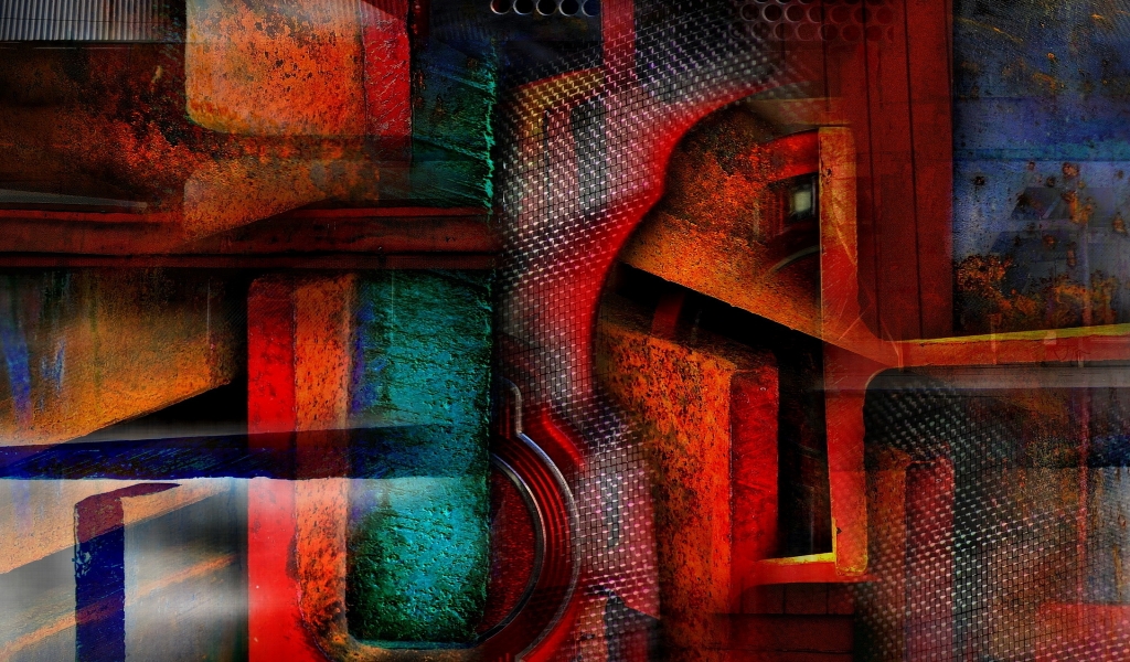 Abstract Grunge Art for 1024 x 600 widescreen resolution