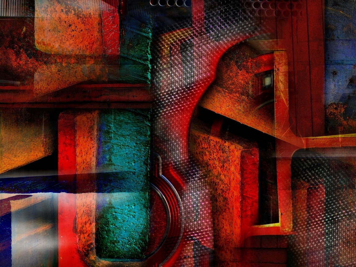 Abstract Grunge Art for 1152 x 864 resolution