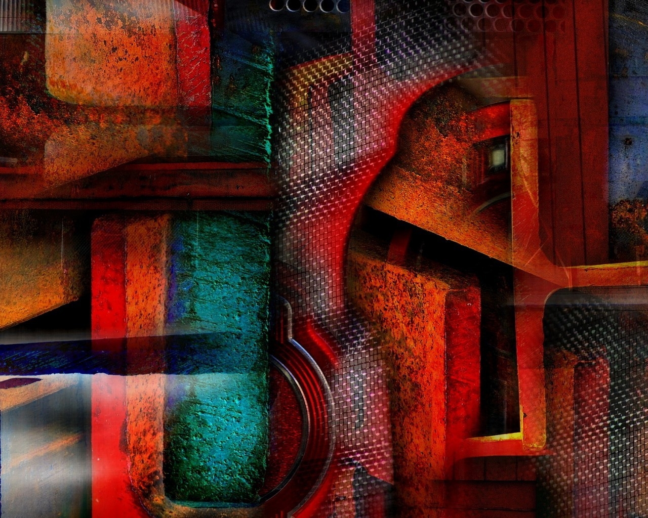Abstract Grunge Art for 1280 x 1024 resolution