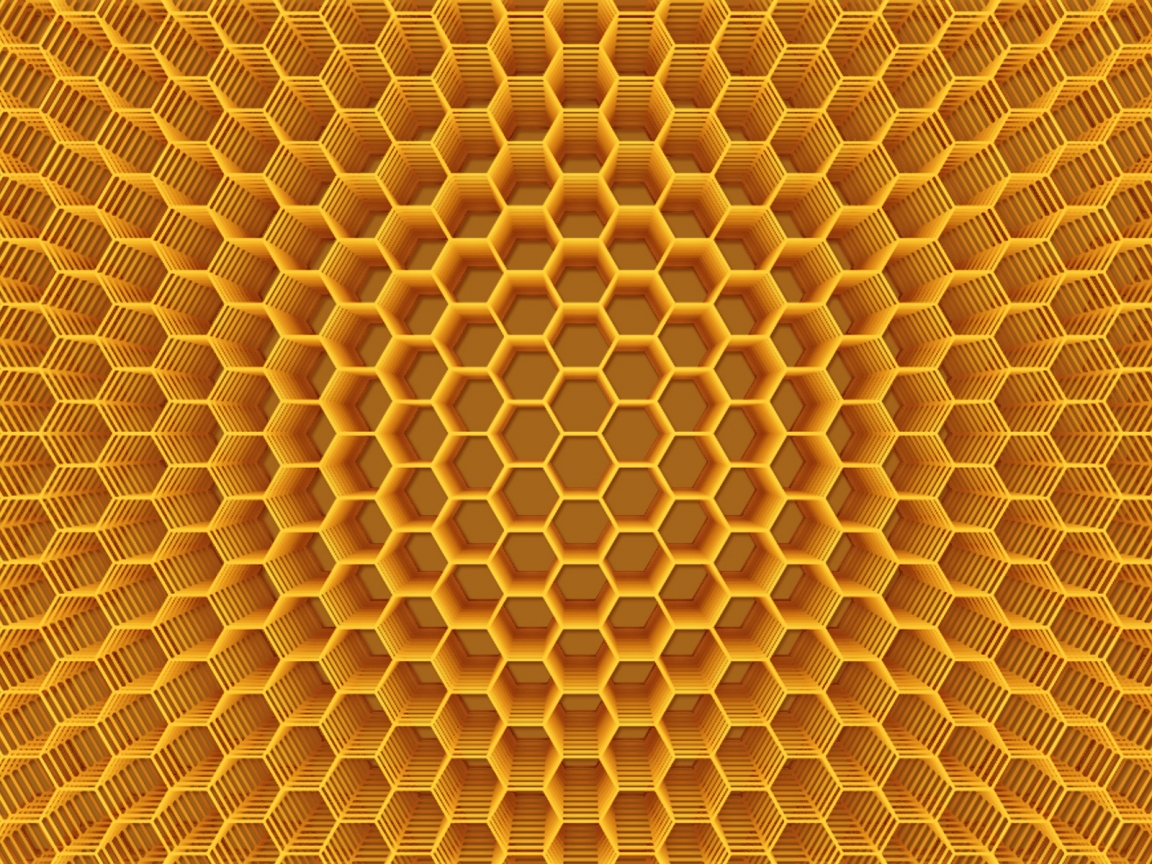 Abstract Honeycomb Structure for 1152 x 864 resolution