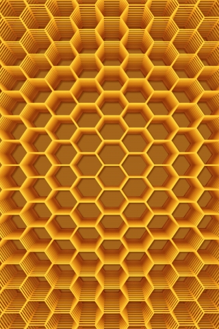 Abstract Honeycomb Structure for 320 x 480 iPhone resolution