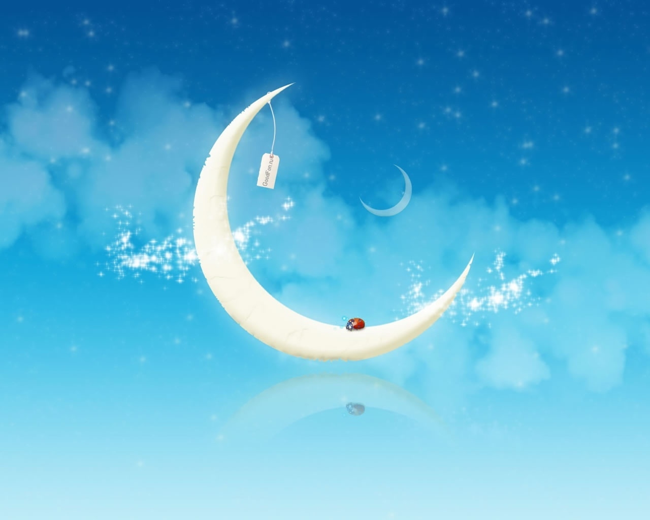 Abstract moon 3d for 1280 x 1024 resolution