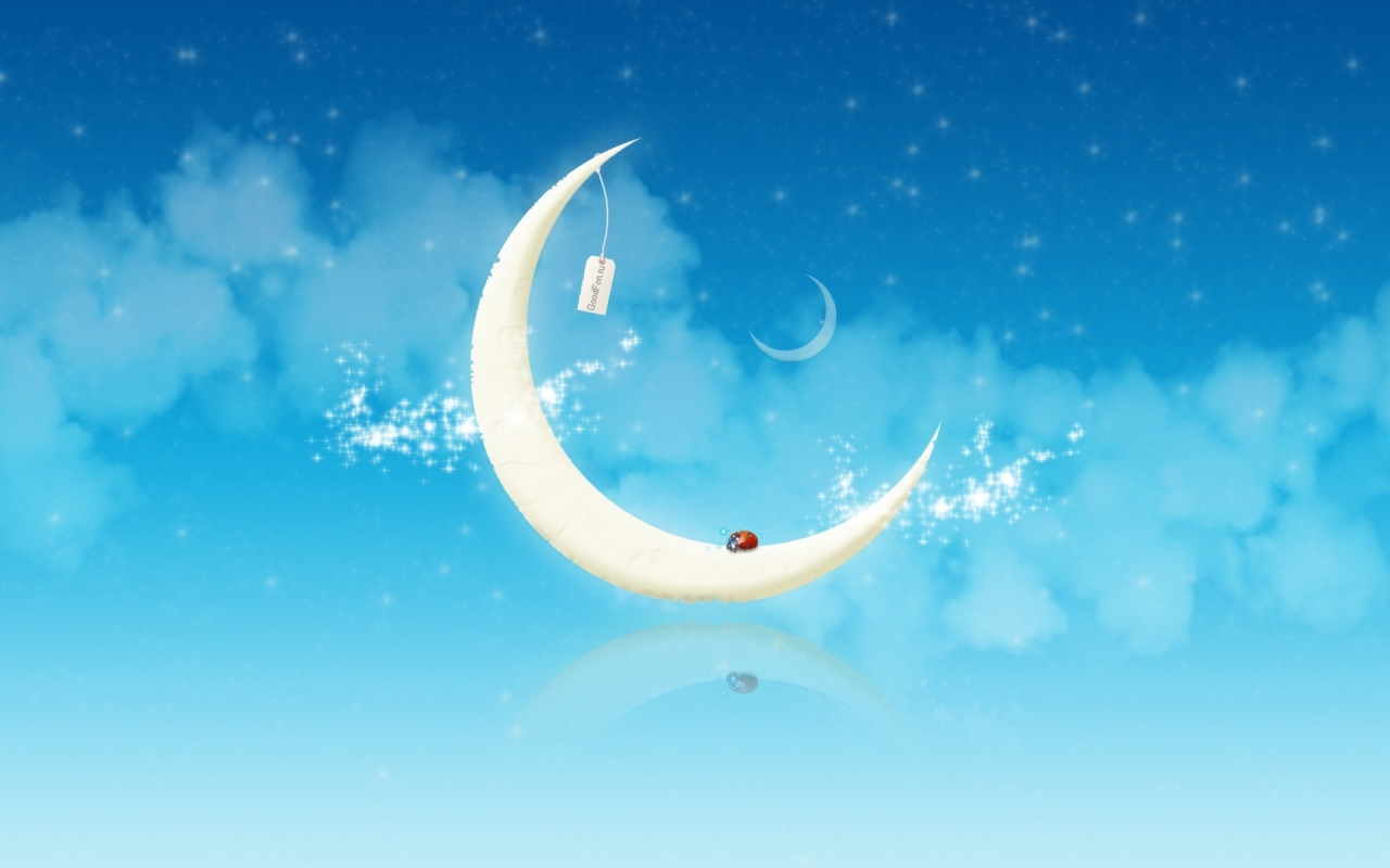 Abstract moon 3d for 1280 x 800 widescreen resolution