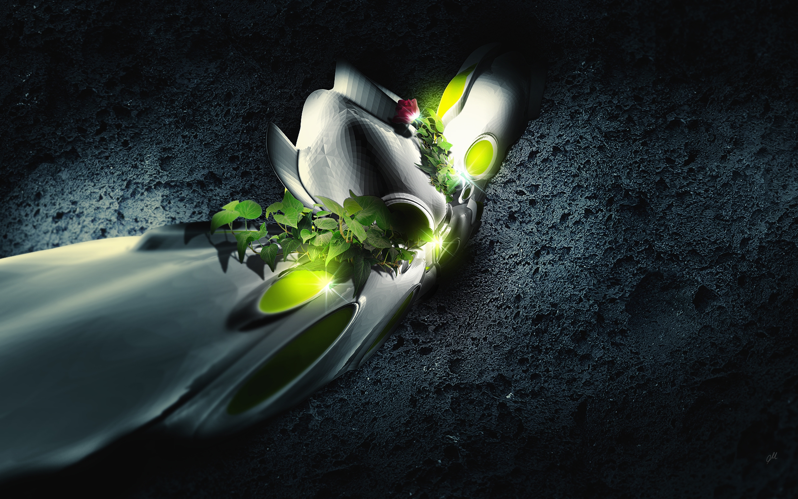 Abstract Rose stand for 2560 x 1600 widescreen resolution