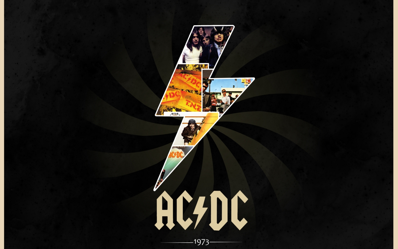Ac Dc Logo for 1280 x 800 widescreen resolution