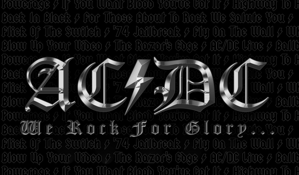 ACDC Band for 1024 x 600 widescreen resolution