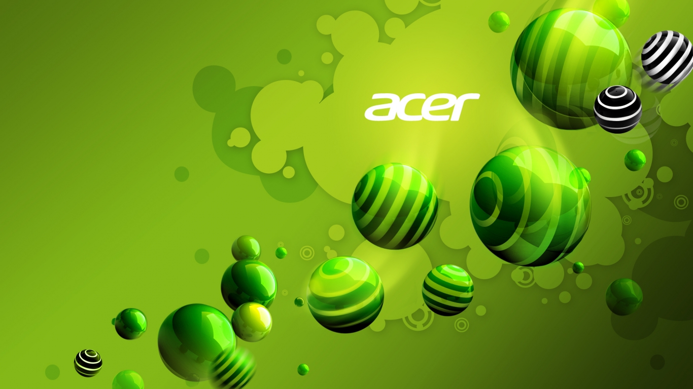 Acer Green World for 1366 x 768 HDTV resolution