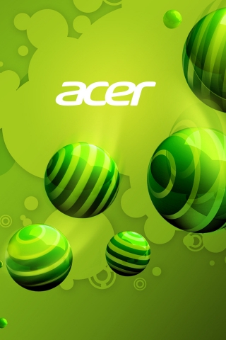 Acer Green World for 320 x 480 iPhone resolution