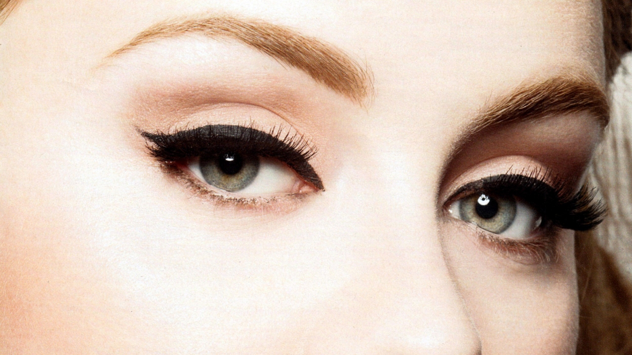 Adele Close Up Face for 1280 x 720 HDTV 720p resolution