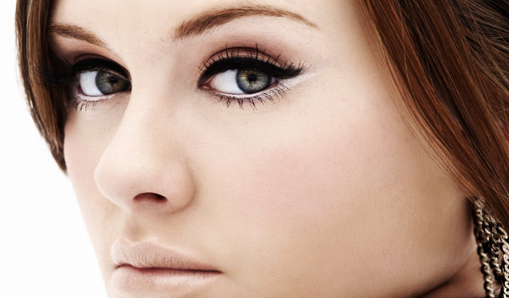 Adele Eyes for 1024 x 600 widescreen resolution