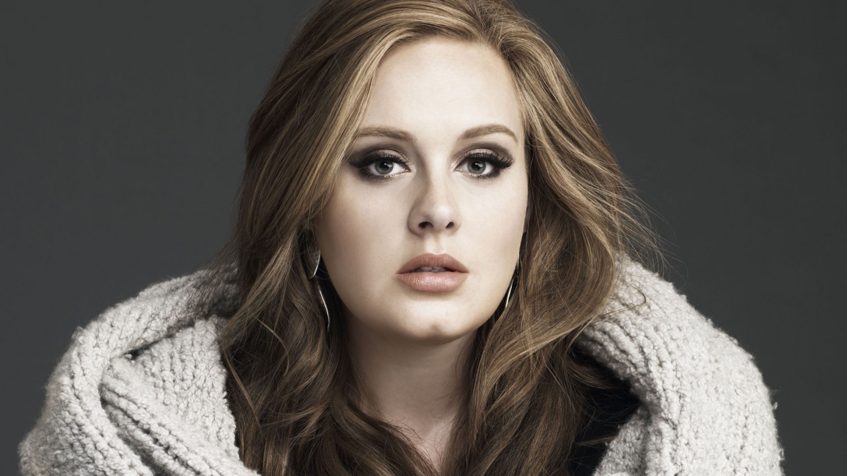 Adele Serious Look for 1680 x 945 HDTV resolution