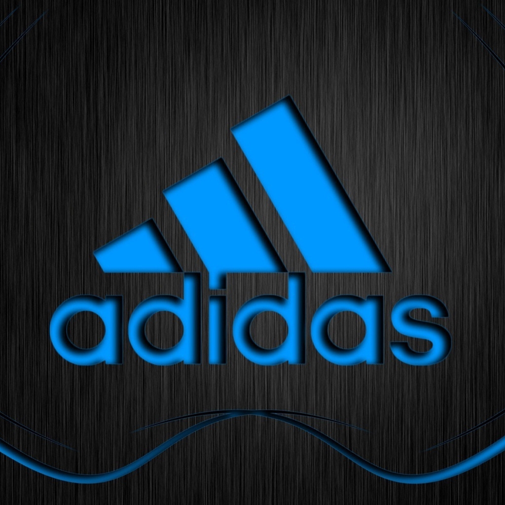Adidas Blue Logo for 1024 x 1024 iPad resolution