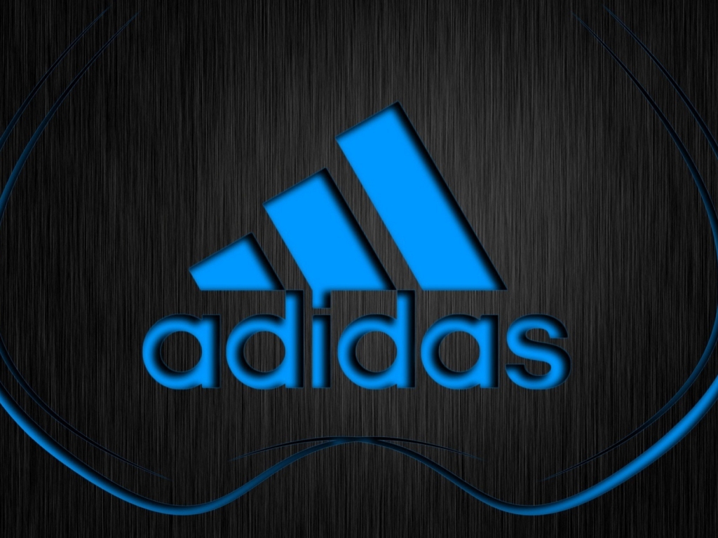 Adidas Blue Logo for 1024 x 768 resolution