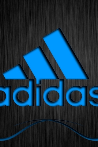Adidas Blue Logo for 320 x 480 iPhone resolution