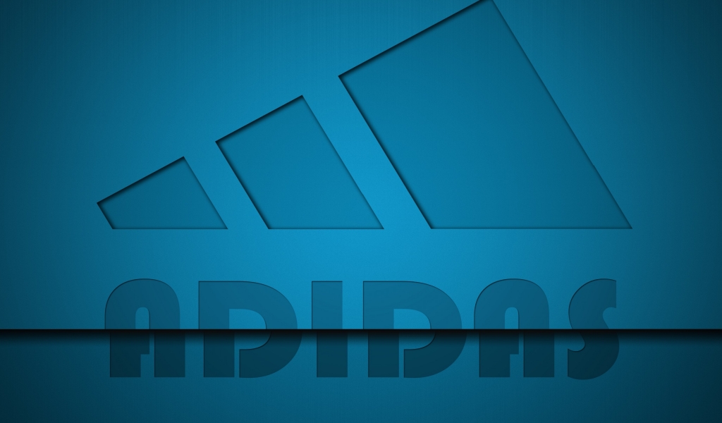 Adidas Blue Style for 1024 x 600 widescreen resolution