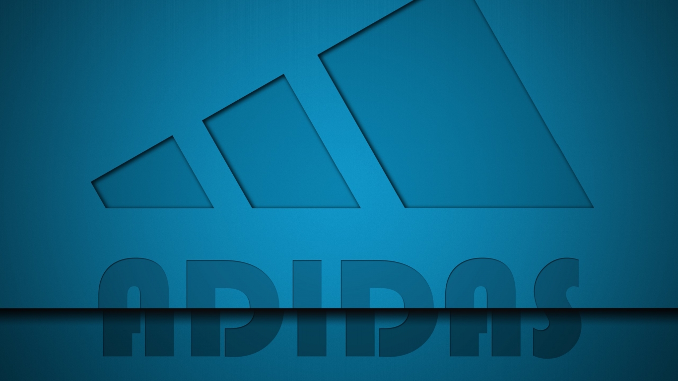 Adidas Blue Style for 1366 x 768 HDTV resolution