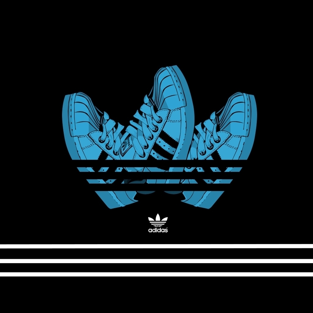 Adidas Creative Logo Design for 1024 x 1024 iPad resolution