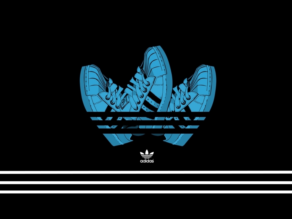 Adidas Creative Logo Design for 1024 x 768 resolution