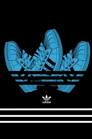 Adidas Creative Logo Design for 320 x 480 iPhone resolution