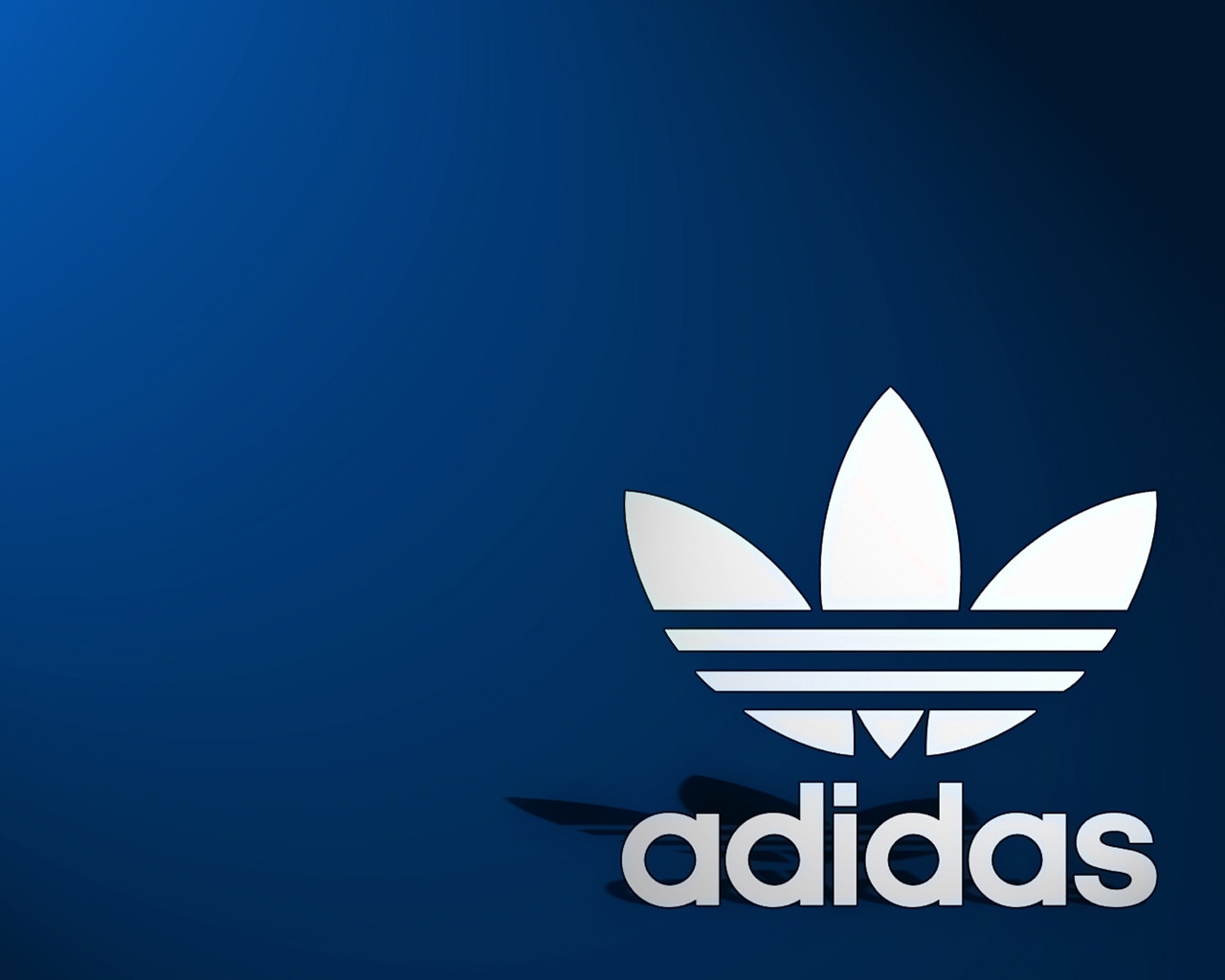 Adidas Logo Blue Background for 1280 x 1024 resolution