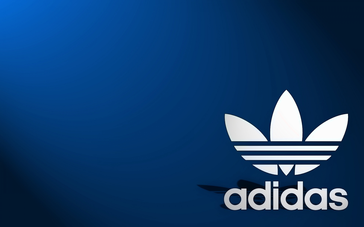 Adidas Logo Blue Background for 1440 x 900 widescreen resolution