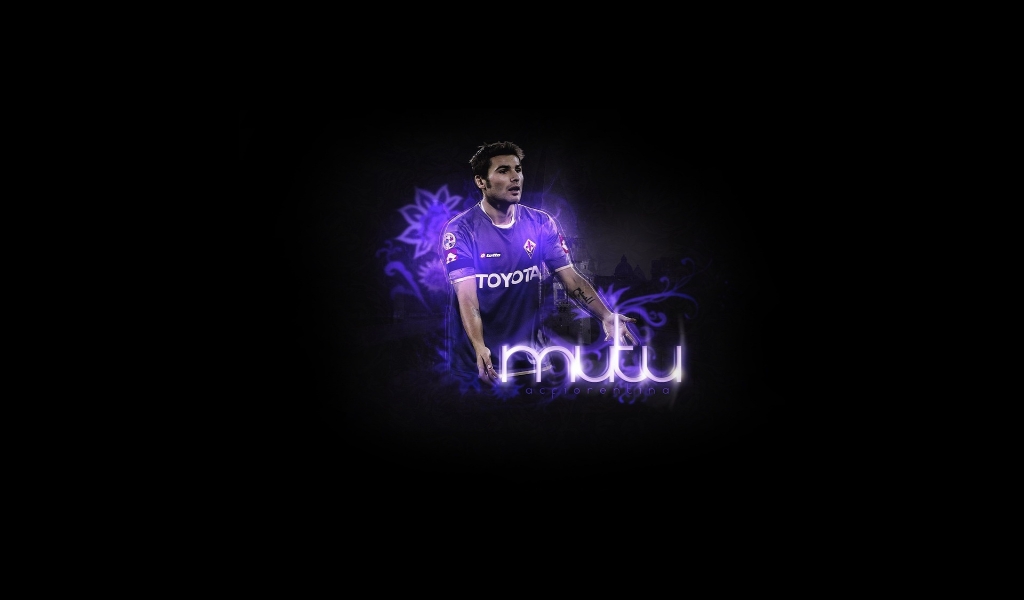Adrian Mutu AC Fiorentina for 1024 x 600 widescreen resolution