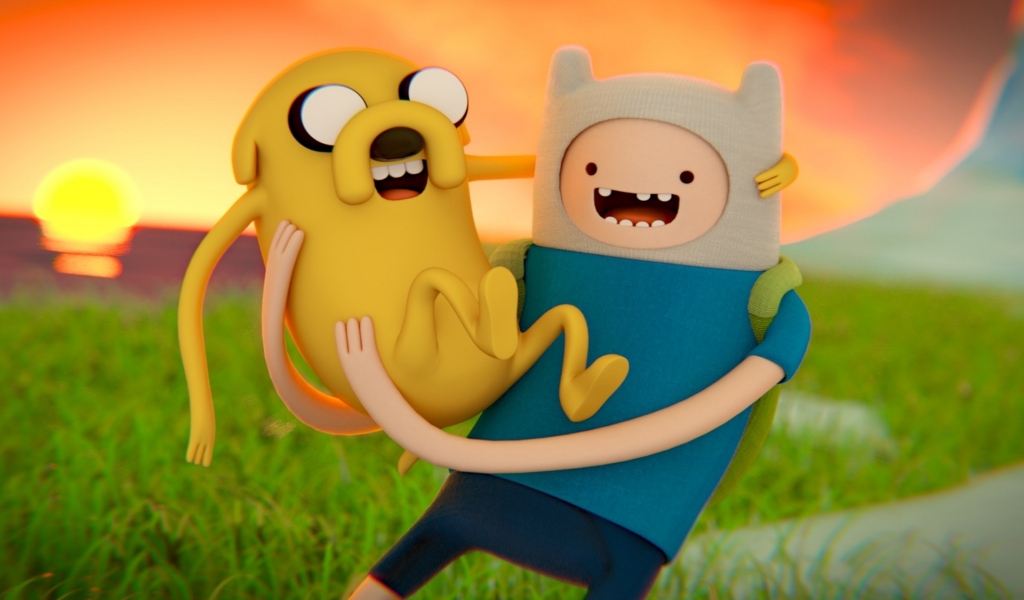 Adventure Time Cool Poster for 1024 x 600 widescreen resolution