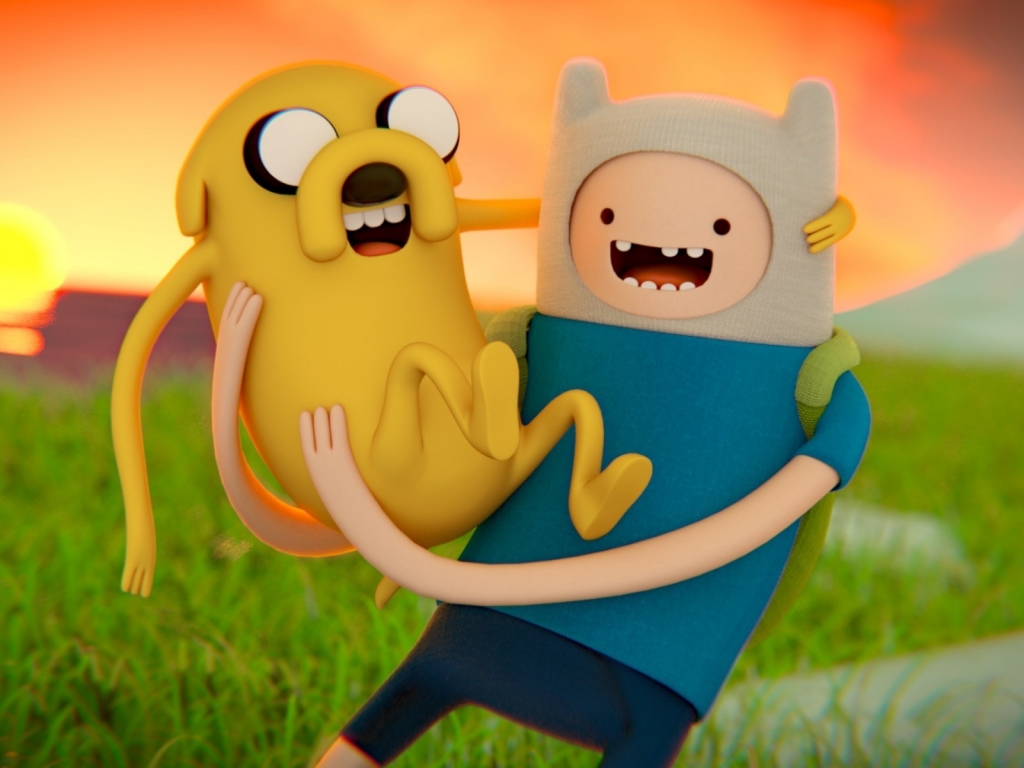 Adventure Time Cool Poster for 1024 x 768 resolution