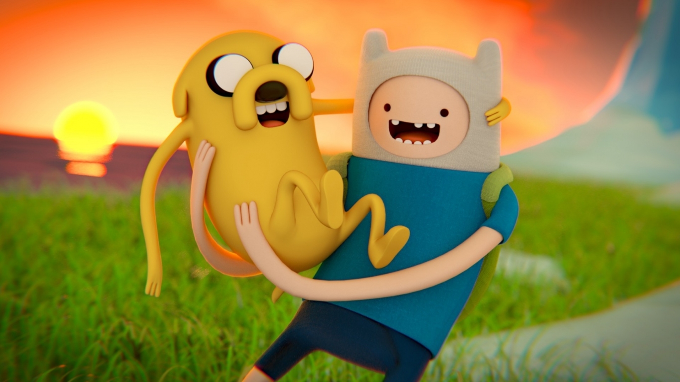 Adventure Time Cool Poster for 1366 x 768 HDTV resolution