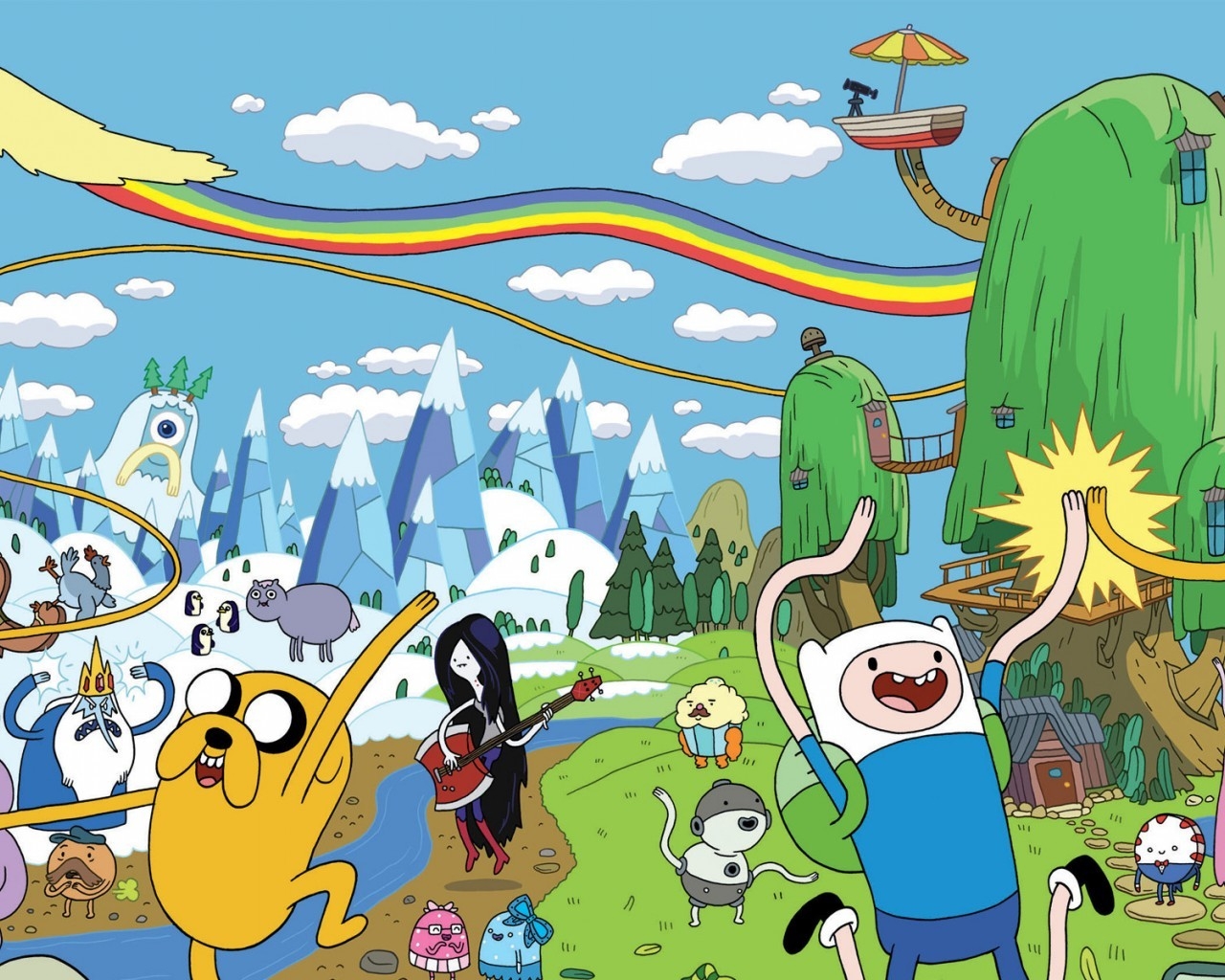Adventure Time Poster for 1280 x 1024 resolution