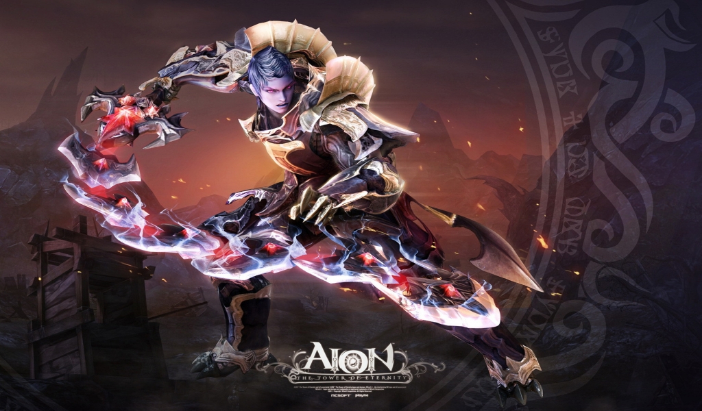 Aion Character for 1024 x 600 widescreen resolution