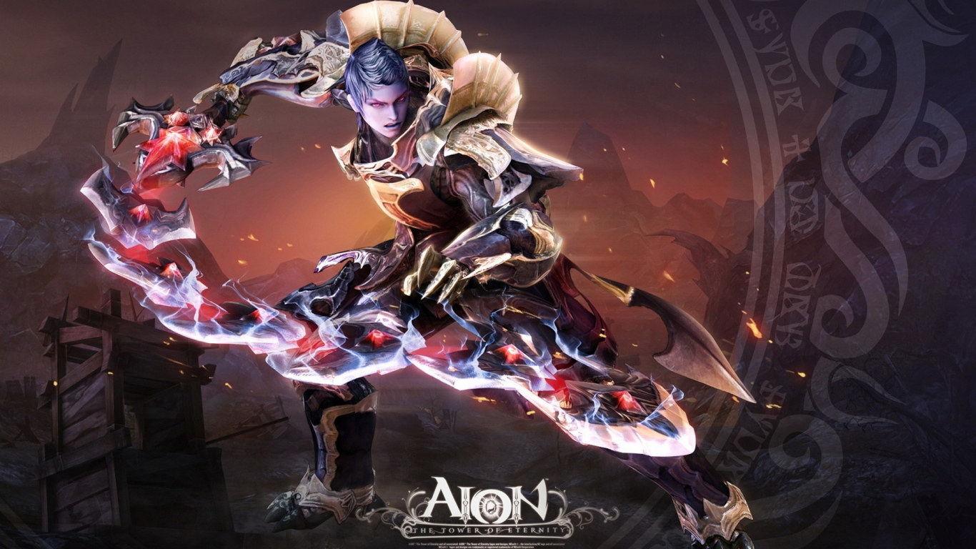 Aion Character for 1366 x 768 HDTV resolution
