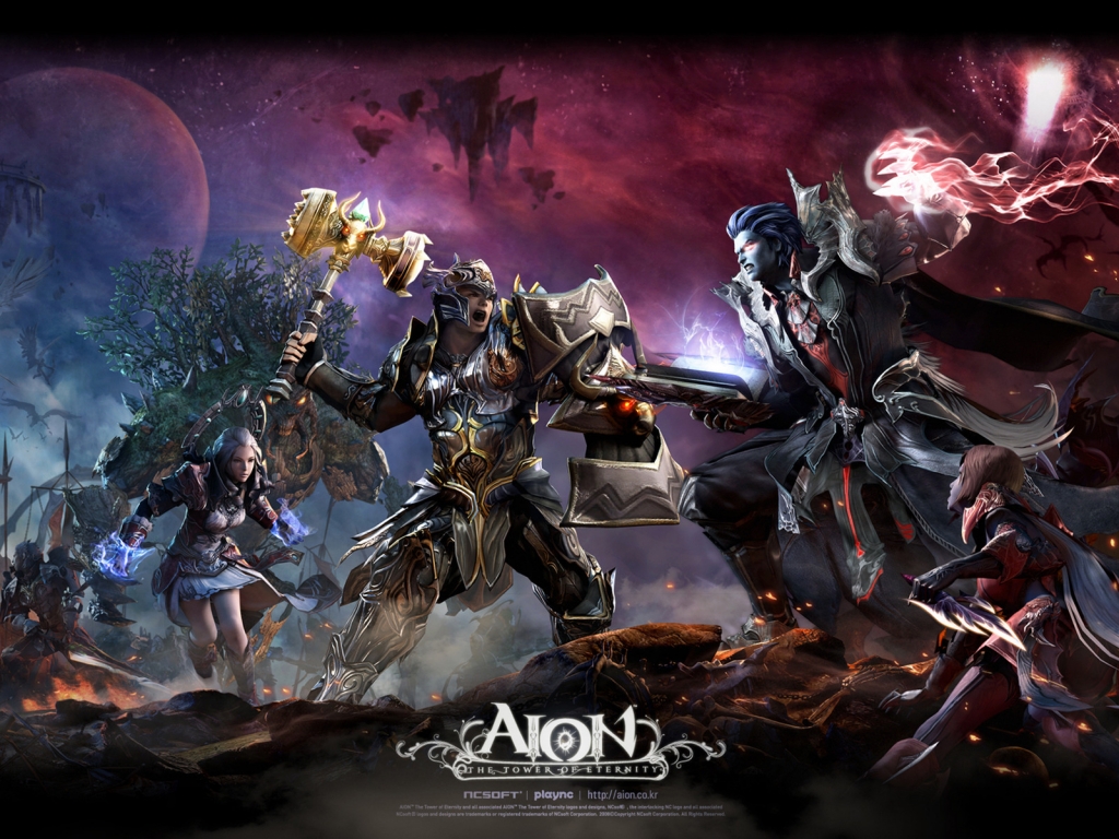 Aion The Tower of Eternity Characters for 1024 x 768 resolution