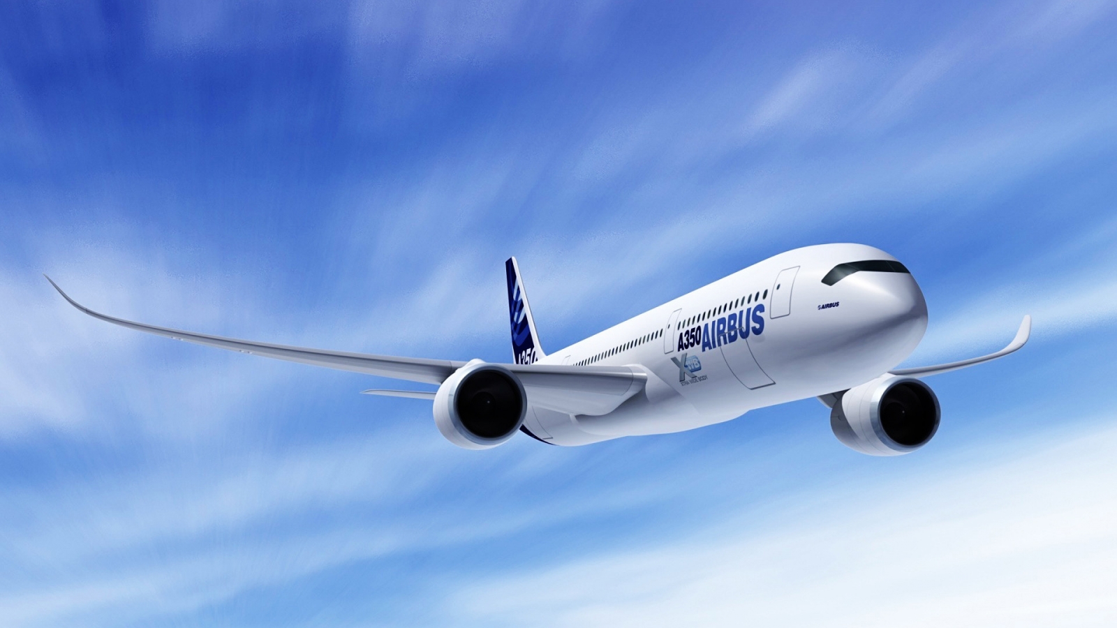 Airbus A350 for 1600 x 900 HDTV resolution