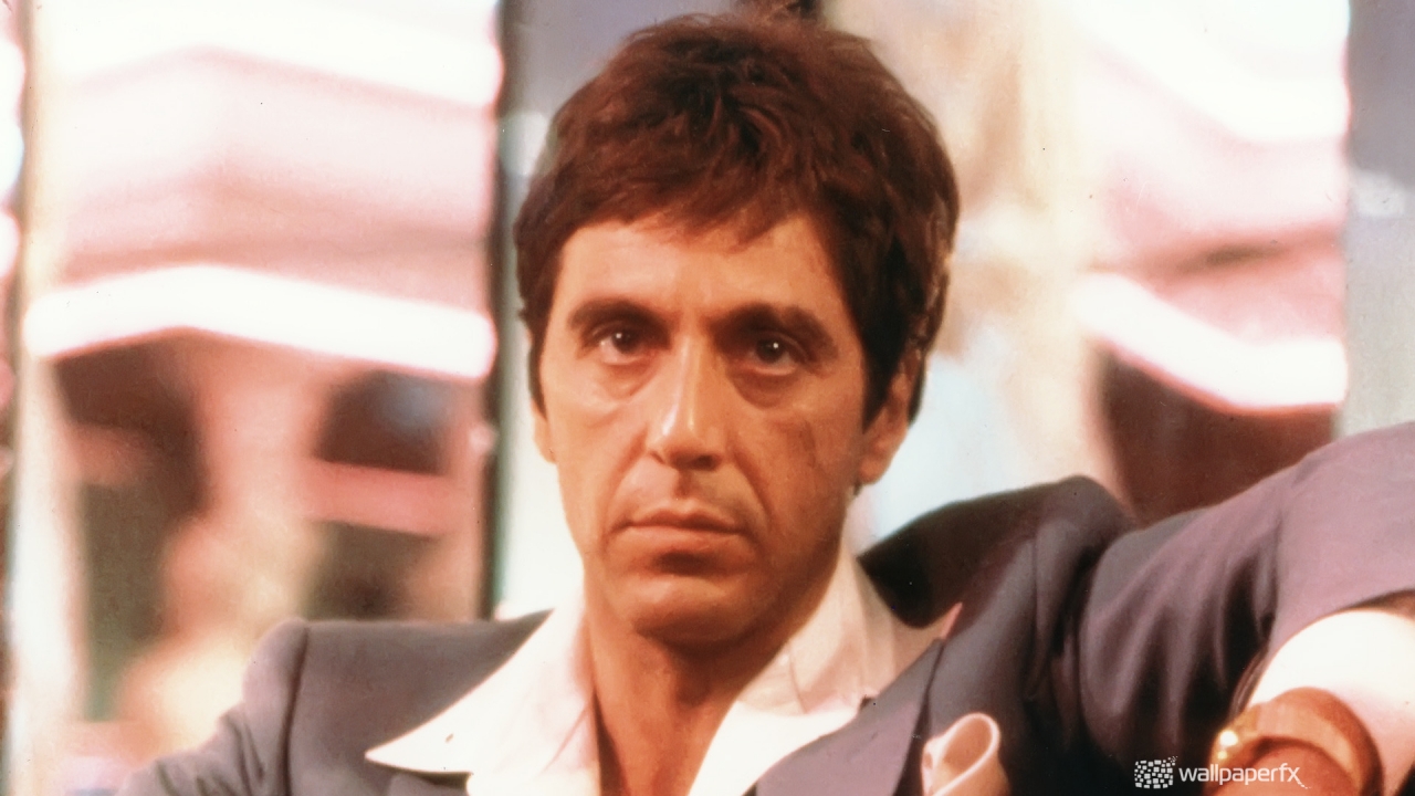 Al Pacino Scarface for 1280 x 720 HDTV 720p resolution