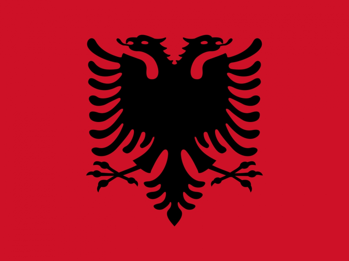 Albania Flag for 1152 x 864 resolution