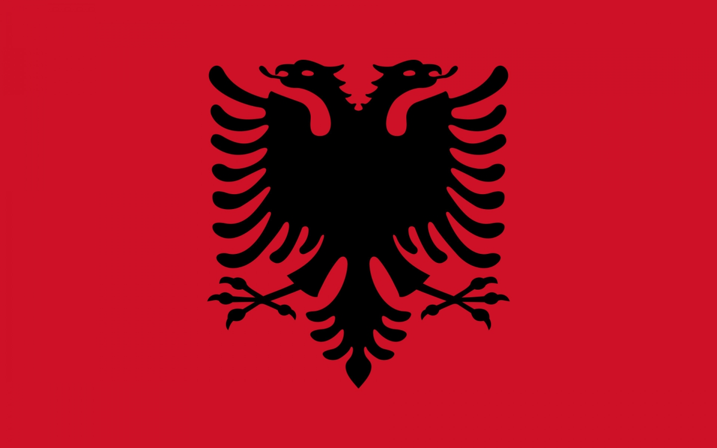 Albania Flag for 1440 x 900 widescreen resolution