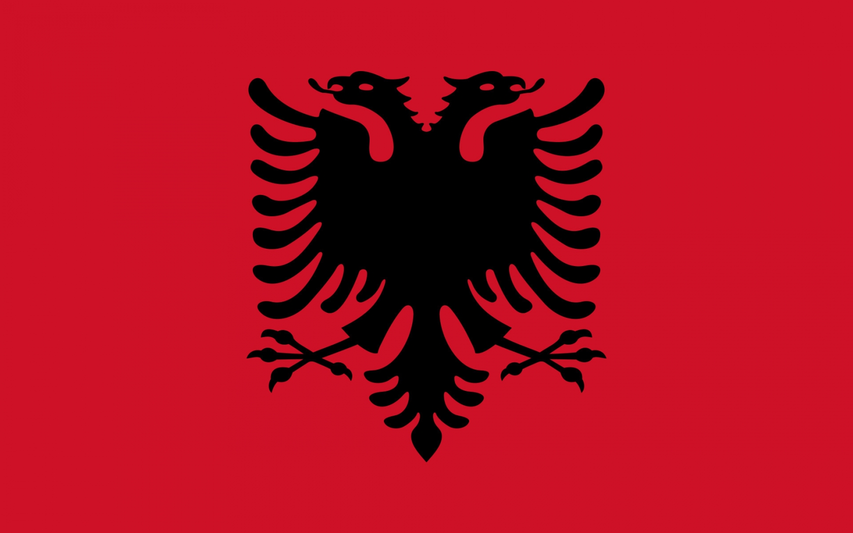 Albania Flag for 1680 x 1050 widescreen resolution