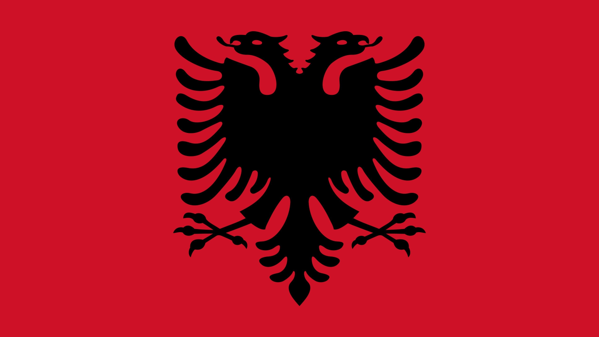 Albania Flag for 1920 x 1080 HDTV 1080p resolution