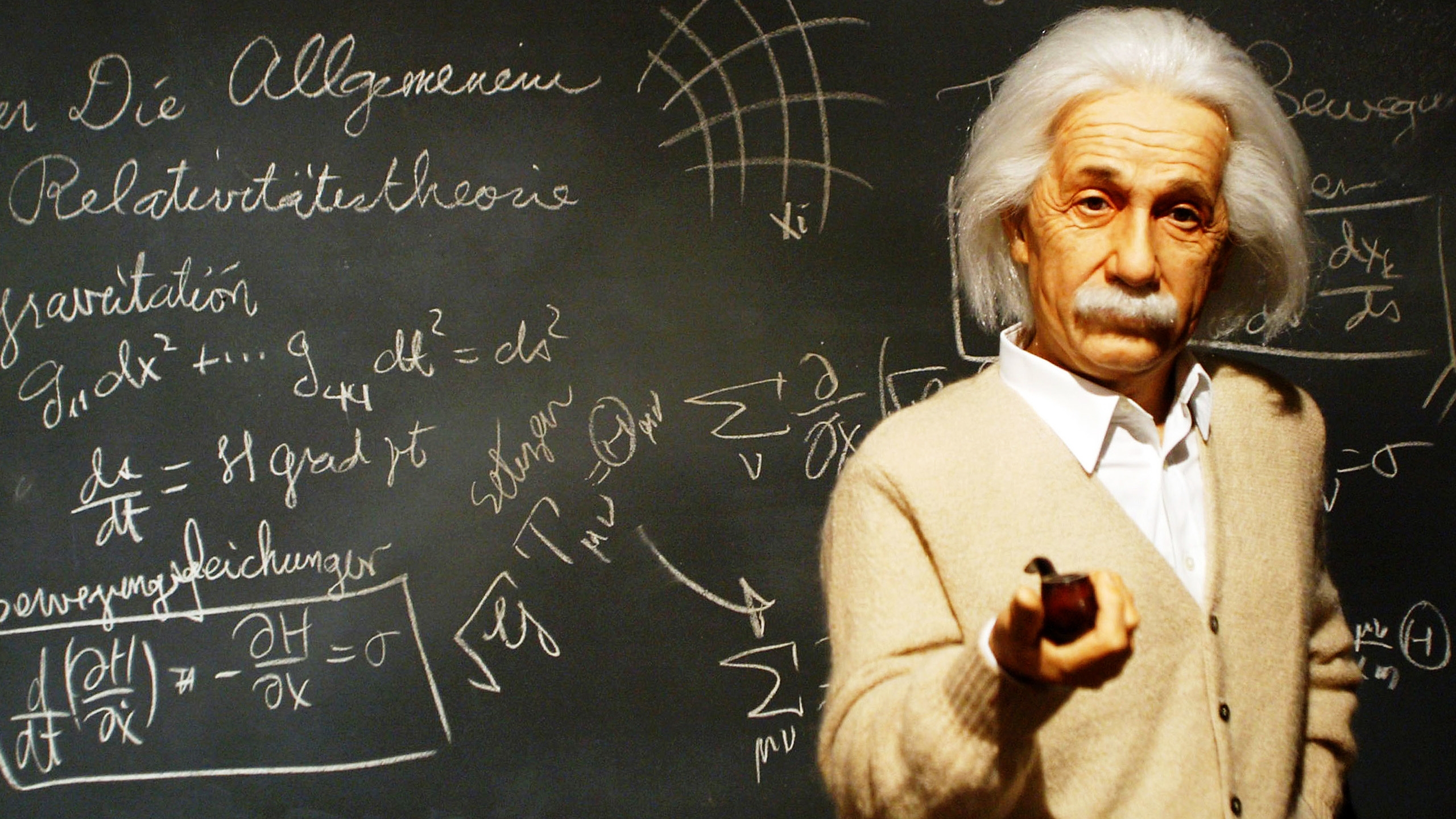 Albert Einstein Teacher for 2560x1440 HDTV resolution