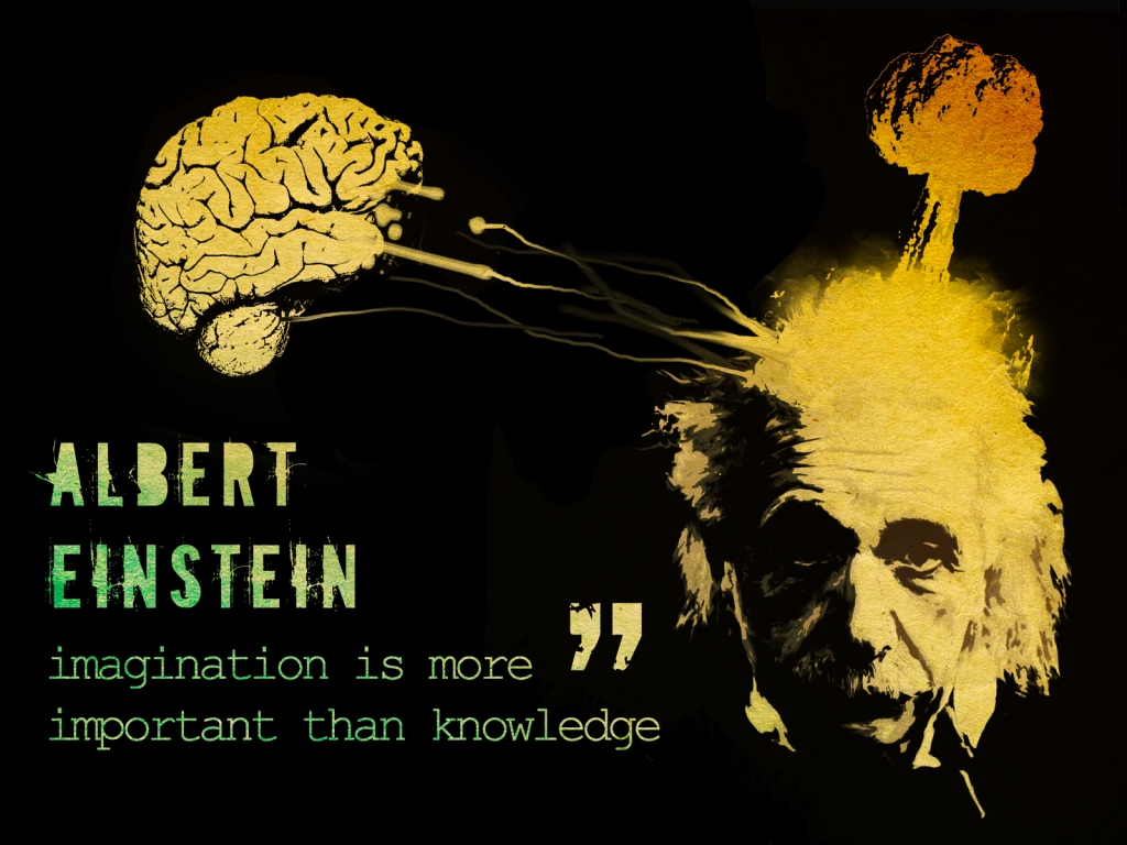 Albert Einstein Thoughts for 1024 x 768 resolution
