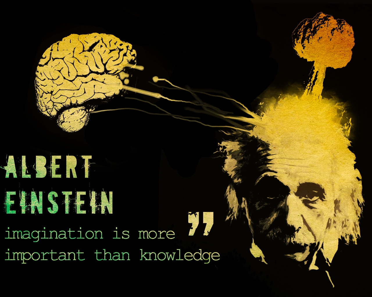 Albert Einstein Thoughts for 1280 x 1024 resolution
