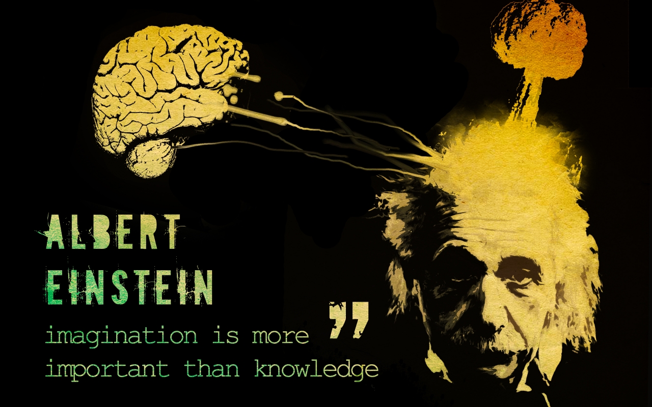 Albert Einstein Thoughts for 1280 x 800 widescreen resolution