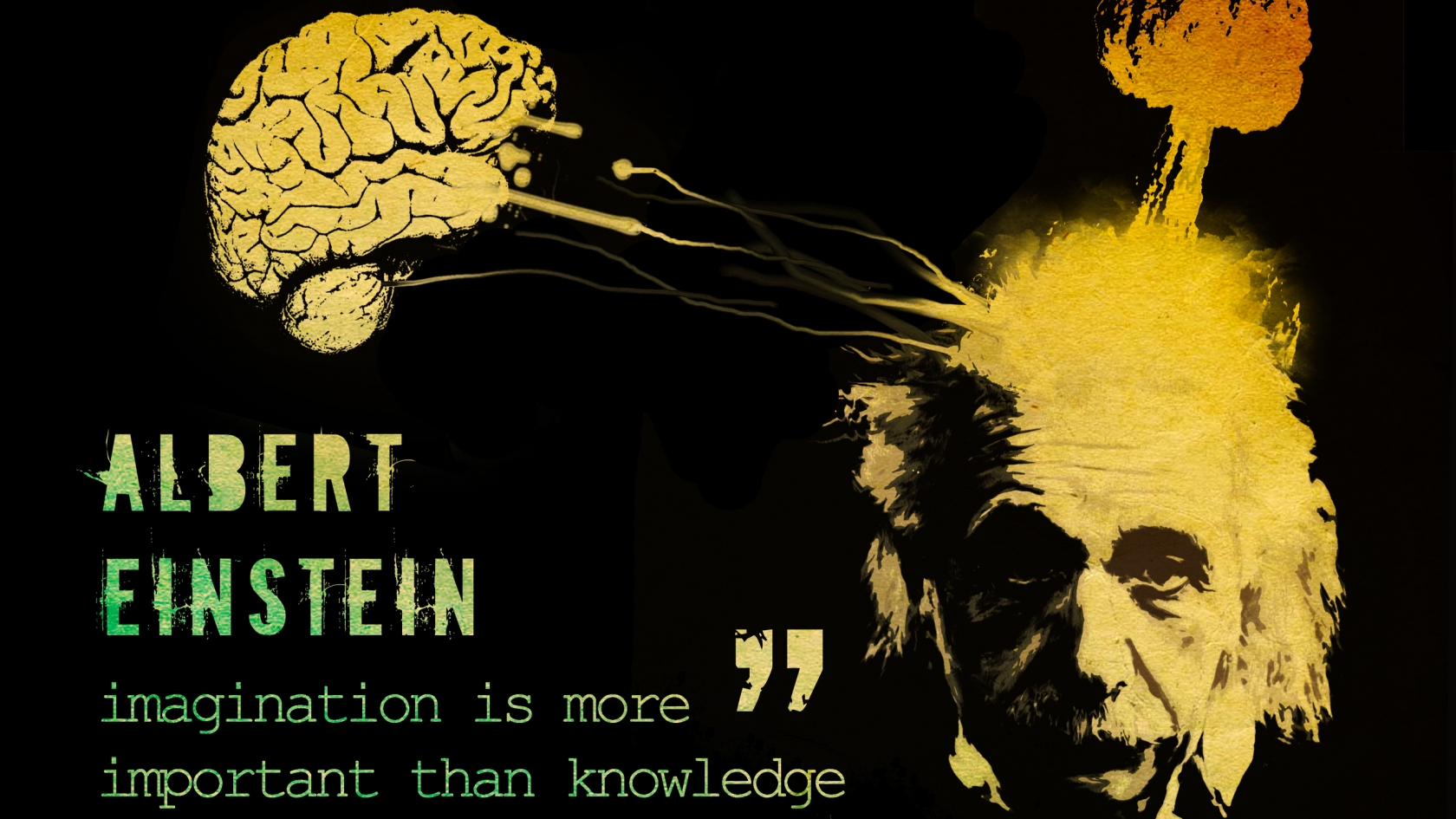 Albert Einstein Thoughts for 1680 x 945 HDTV resolution