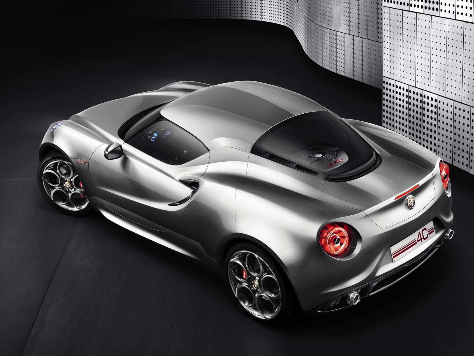 Alfa 4c Concept Rear Top View for 1600 x 1200 resolution